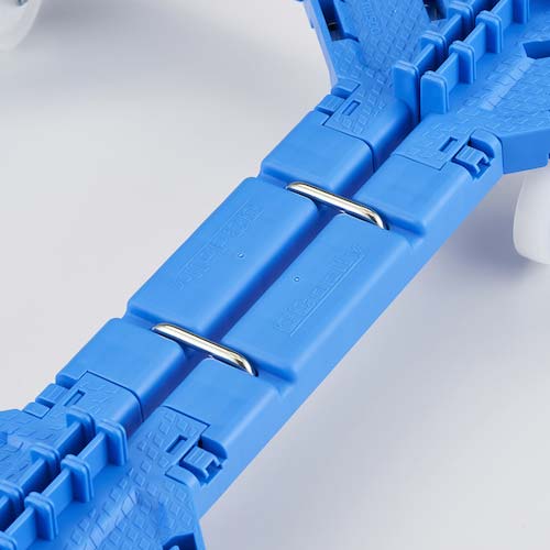 TRUSCO OCドーリー 50Lオリコン用 ナイロン車輪 4輪自在 片側ガード無し ブルー OCD-50BN-B