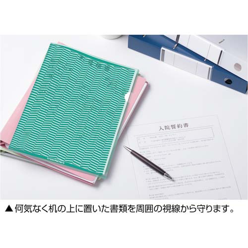 HISAGO 抗菌トリック!クリアフォルダ A4 ライトブルー OP2462