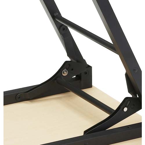 TRUSCO 折りたたみ会議テーブル 1200X450XH700 棚板なし ナチュラル TST-1245-C