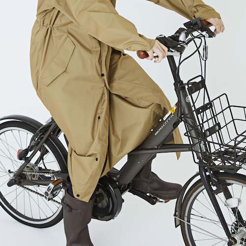 カジメイク 7440 サイクルモードレインコート オリーブ M 7440-58-M