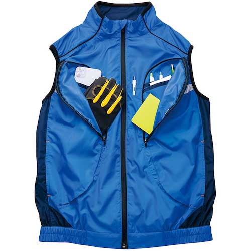 アイトス 物流作業対応型空調服ベスト(空調服TM) ロイヤルブルー M AZ50195-006-M