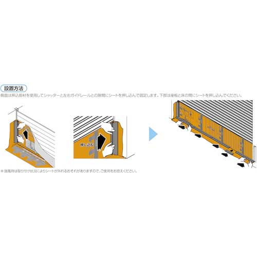 SANWA 【三和製軽量シャッター専用】簡易防水シート Eシート ESEAT