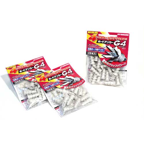 山真製鋸 ボードアンカー G4-25 12.5x25.7(25個入り)