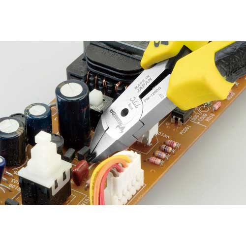 TTC マイクロニッパー 先細タイプ 120mm 成型グリップ バネ付き PM-120DG