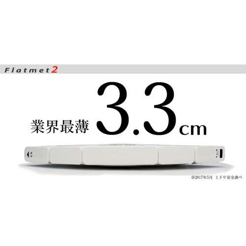 ミドリ安全 防災用折りたたみヘルメット フラットメット2 TSC-10N ホワイト TSC-10N-W