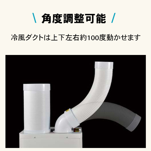 NAKATOMI 【2025年メーカー今季完売】 【トラスコ限定販売】スポットクーラー単相100V 首振り機能無 OSC-25