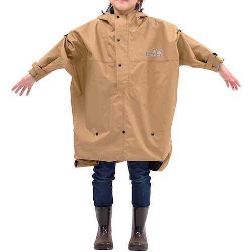 カジメイク 7442 ハイポンチョキッズ ベージュ F 7442-04-F