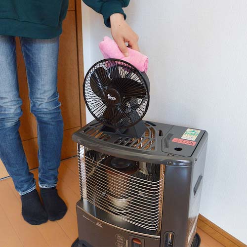 サンコー 熱の力で回転!ストーブ用ファン「熱風サーキュレーター ガード付き」 STBFANHBK