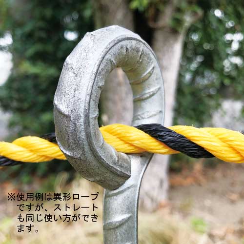 DAIDOHANT ロープ止め 丸型 (100本入) 6×100 (ユニクロ) 00044376