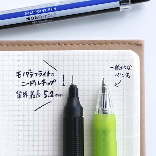 【廃番】Tombow 油性ボールペン モノグラフライト0.5 スモーキーブルー FCF-112B