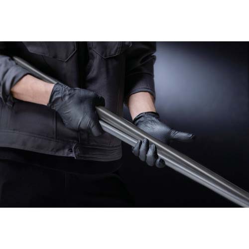 バリアローブ ニトリルグローブIGAブラック パウダーフリーL(50枚入) NO.2190L