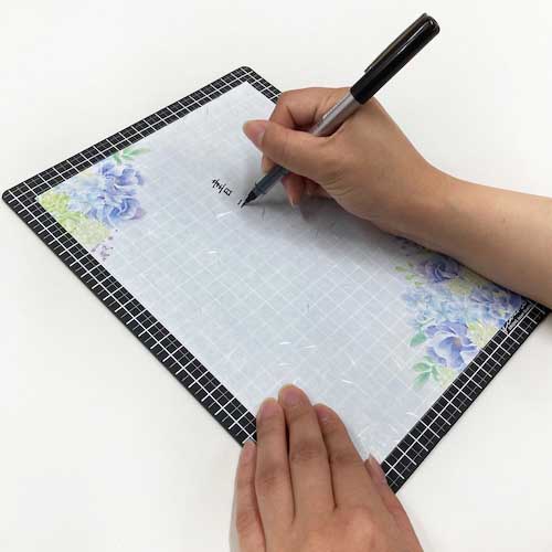 共栄プラスチック WRITING MAT下敷 B5+ WMS-B5-BL