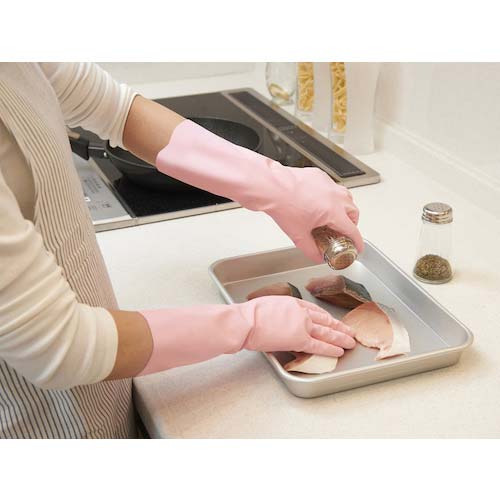 SHOWA ニトリルゴム手袋 NO138 ニトリルゴム製手袋薄手 ピンク Sサイズ NO138-SP