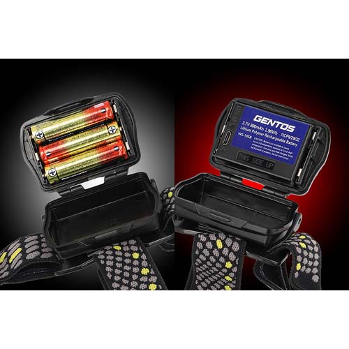 GENTOS 赤色LED搭載ヘッドライト WS-543HD