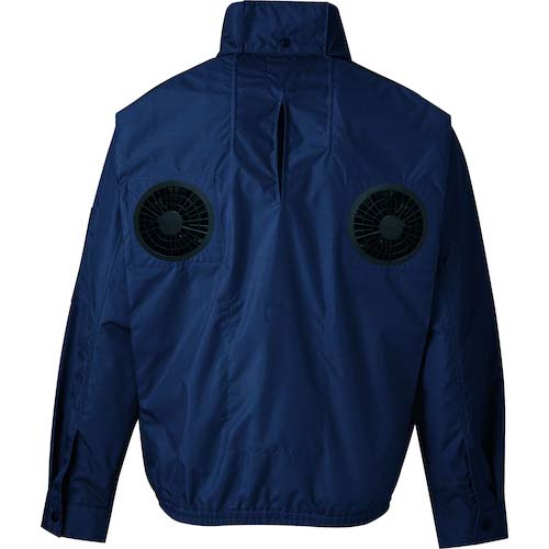 NSP NA-1132 Nクールウェア 上部ファン フルハーネス(服 L) ネイビー・チタン・タチエリ 8214434