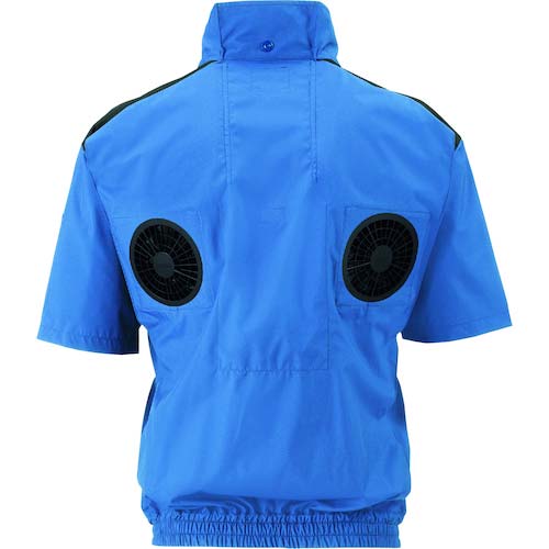 NSP ND-1122 Nクールウェア 上部ファン(半袖) (服 3L) ブルー・チタン・タチエリ 8214496