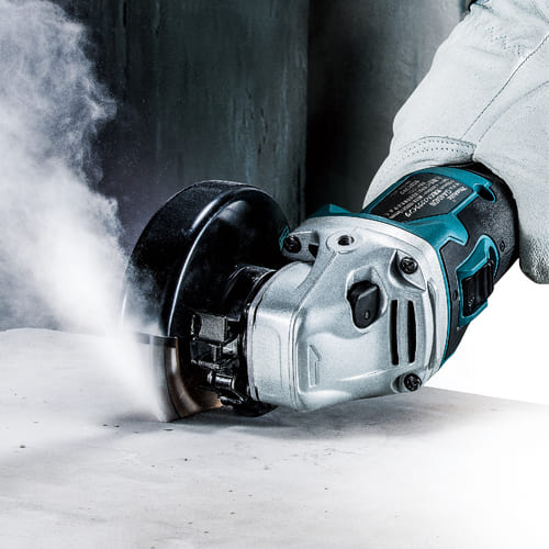 マキタ 充電式ディスクグラインダ 18V 100mm 6.0Ah 無線連動・ダイヤル変速付タイプ スライドスイッチ 本体のみ (バッテリ・充電器・ケース別売) GA412DZ