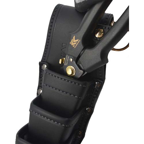 フジ矢 電工ストレートバサミロック付き(黒金) FM04-180NL-BG