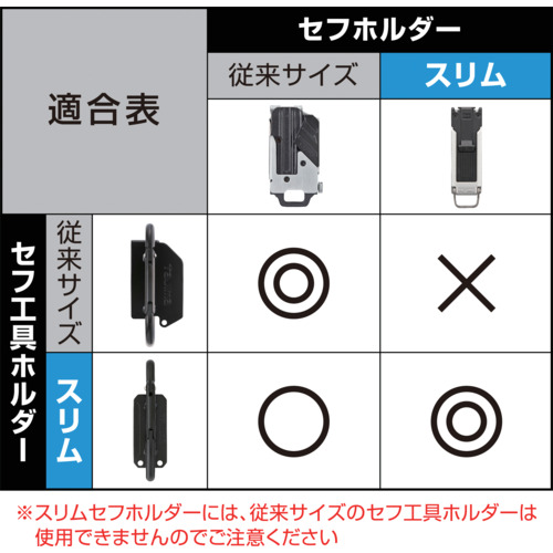 タジマ セフ工具ホルダースチール スリムJフック 折りたたみ SFSKHI-JF