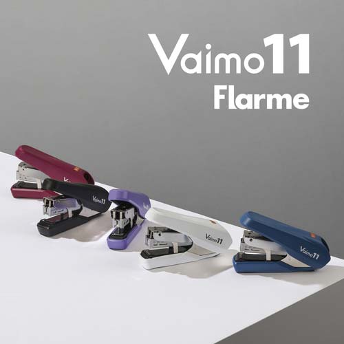 MAX ホッチキス バイモ11フラーメ HD-11FNL/W ホワイト 40枚とじ