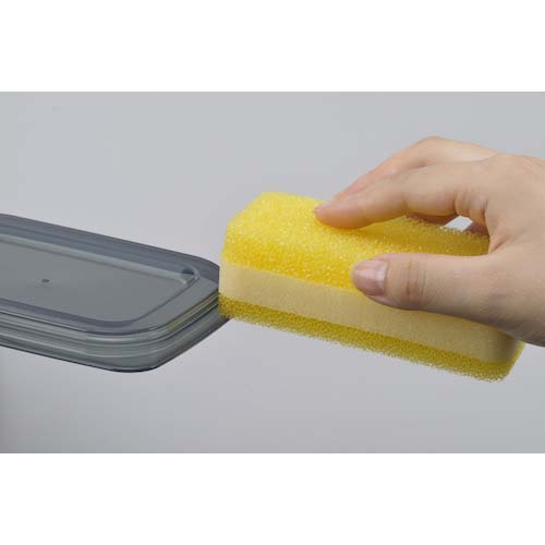 inomata 楽ちんパック スクエア270ml 2個組クリアーブラック 1841-CBLK