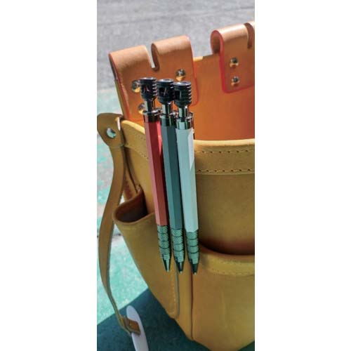 祥碩堂 朱雀 建築用シャープペンシル2.0本体 赤 500-R