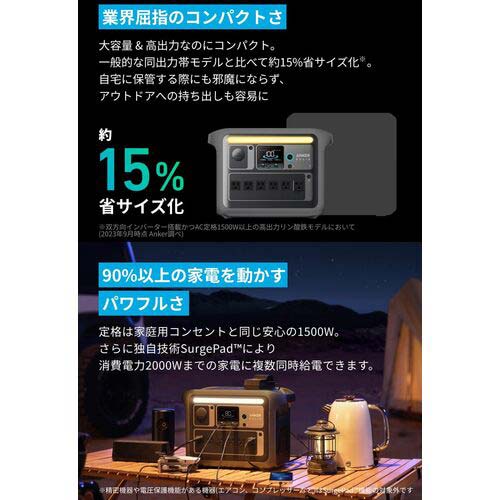 Anker ポータブル電源 Solix C1000 Portable Power Station 