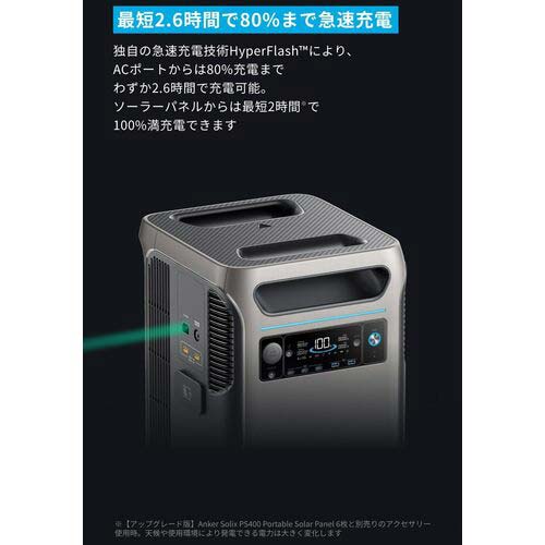 Anker ポータブル電源 Solix F3800 Portable Power Station A1790511