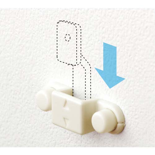 アイワ金属 すのこを壁にぴったり取付できるフック スノピタ ウラタイプ 3002W AP-3002W