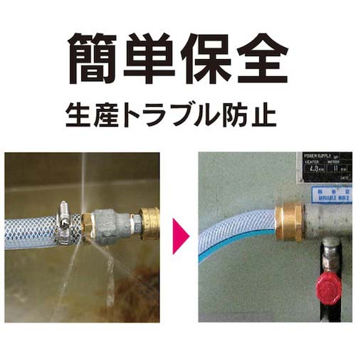 TOYOX ホース継手(真鍮製) トヨコネクタ TC3-PB型 適合ホース12ミリ 継手規格R1/2 TC3-PB12-R1/2