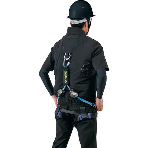 ハラダ 半袖ブルゾン空調服 EX.WORKERS ブラック M 33700513