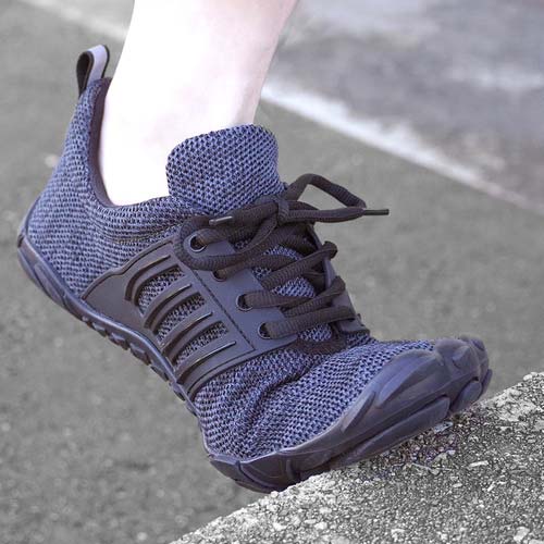 カジメイク 作業靴 6411 ベアフットシューズ ブラック 26.5cm 6411-91-26.5