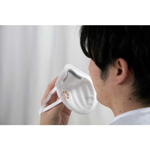 TRUSCO 使い捨て式防じんマスク DS1 排気弁つき(10枚入) T81-DS1V