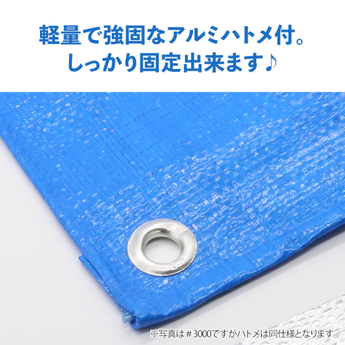 【アウトレット】現場市場 ブルーシート #4000 4.5m×4.5m (実寸4.3m×4.3m) OSK-BS40-4545