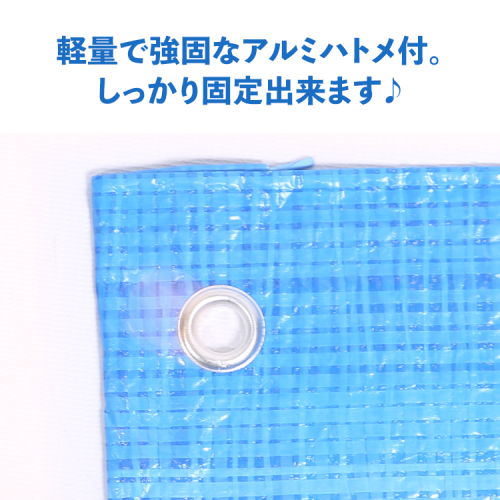 現場市場 ブルーシート 軽量タイプ 1.8m×5.4m (実寸1.7m×5.2m) OSK-BSK1854