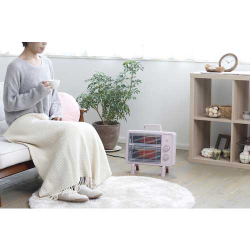 【廃番】アイリスオーヤマ 513817 遠赤外線電気ストーブ 小型 ブラックコートヒーター IEHDB-800