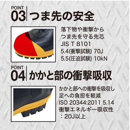 弘進ゴム 消防靴(編み上げ靴型) 先芯入り 33型 27.0cm B0307AI
