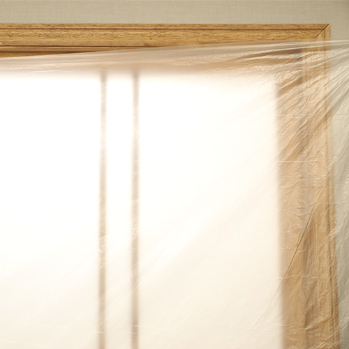 現場市場 塗装養生ポリシート 1800mm (3600mm)×100m ダブル OSK-TP18100