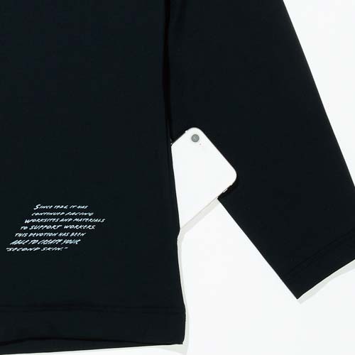 おたふく BT ゆったりストレッチ冷感 ロングスリーブ ハーフジップ クルーネックシャツ 11.ブラック S JW-743