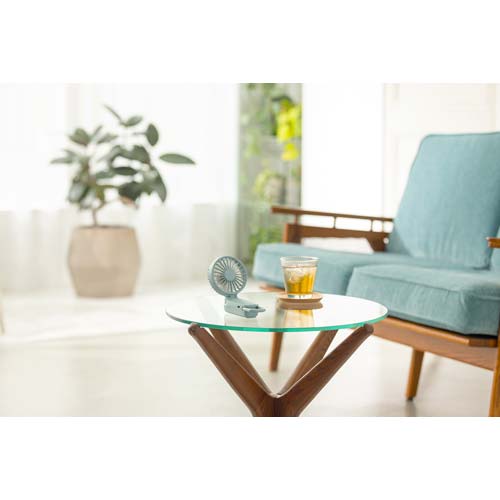 リズム ハンディファン Silky Wind Mobile 3.2 水色 9ZF040RH04