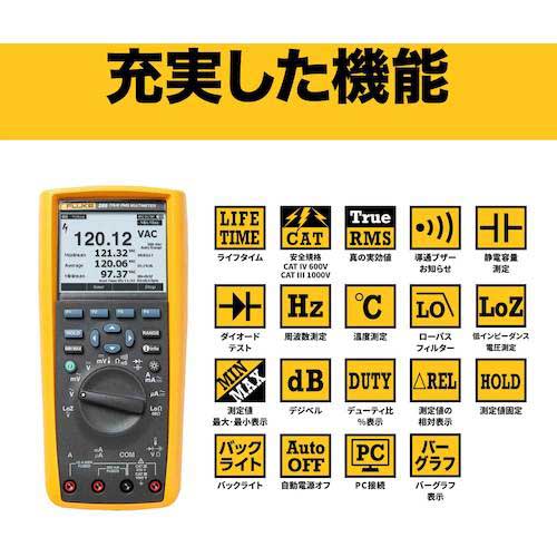 FLUKE デジタル・マルチメーター 289/FVF標準付属品 289/FVF