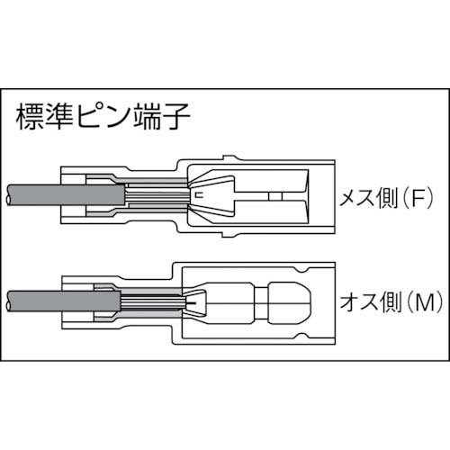 TRUSCO 絶縁被覆付差込形ピン端子φ7.4 オス (15個入) T-PC-4020Mの通販