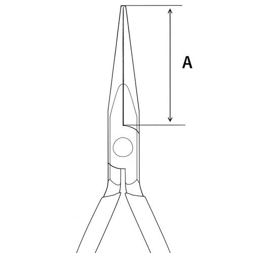 KNIPEX メカニックプライヤー 45°先曲がり プラスチックハンドル 3891-200