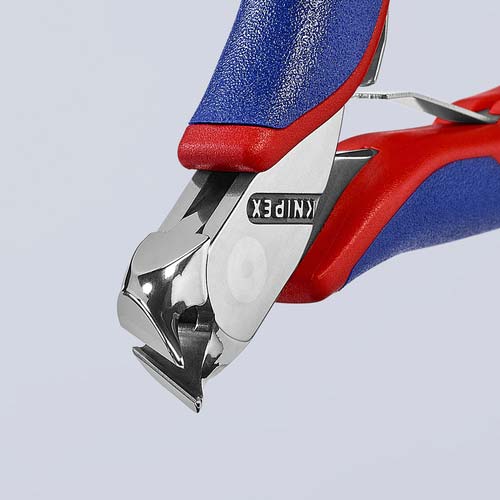 KNIPEX エレクトロニクスエンドカッティングニッパー オブリケ(27°傾斜) 6442-115