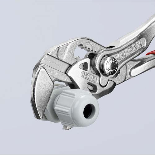 KNIPEX プライヤーレンチ ソフトプラスチックハンドル クロムメッキ 125mm 8603-125