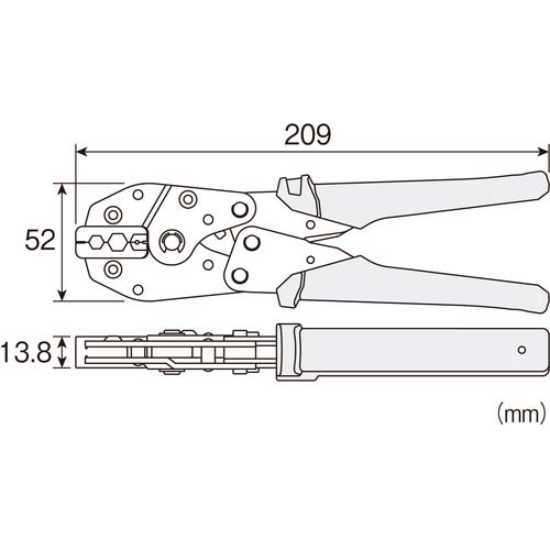 HOZAN 圧着工具 BNCコネクター用 P-741