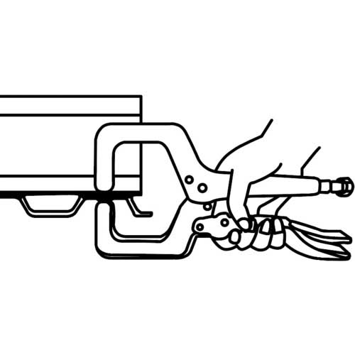 エビ バイスプライヤー C型 165mm VC150N