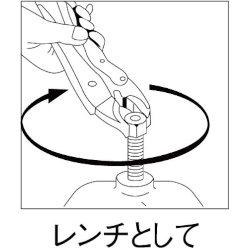 エビ バイスプライヤー カーブタイプ 178mm VM175