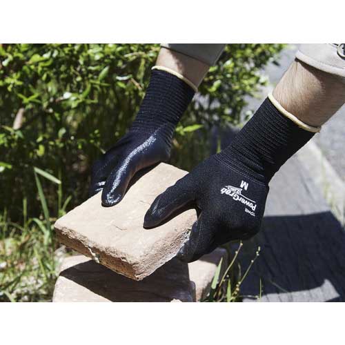 トワロン ニトリル背抜き手袋 パワーグラブZERO ブラック S 512-S