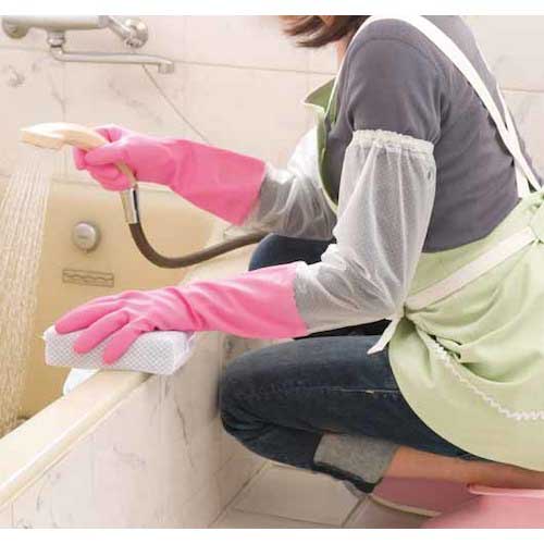 SHOWA 腕カバー付手袋厚手 No140 ピンク Mサイズ NO140-MP